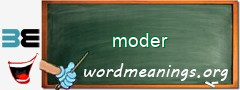 WordMeaning blackboard for moder